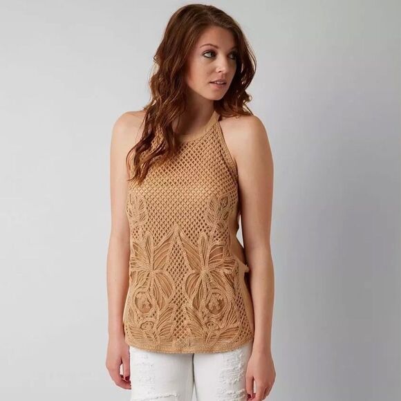 BKE Gimmicks High‎ Neck Tank Top Size Small - Picture 1 of 8